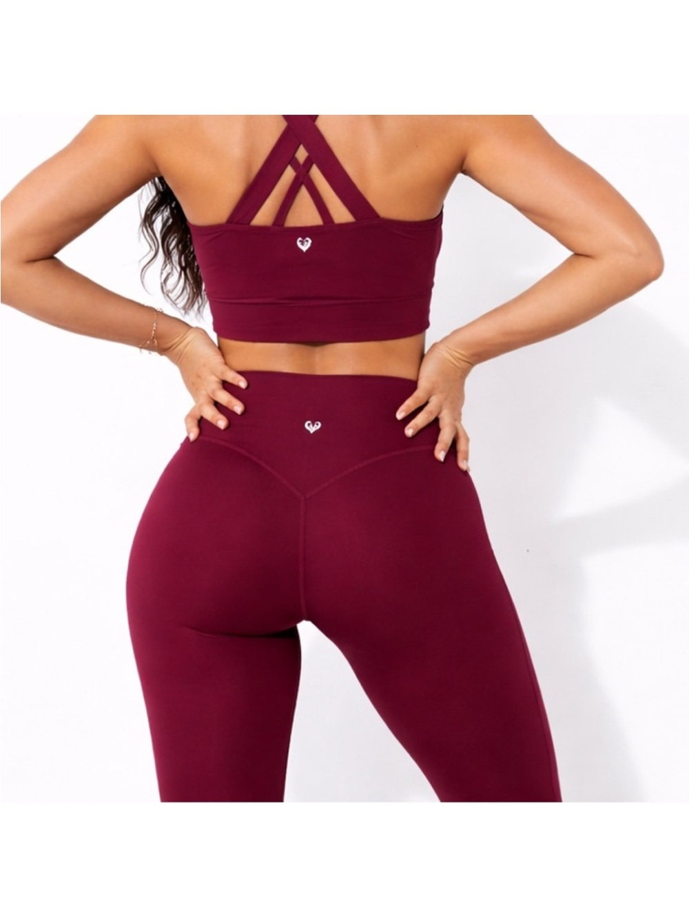 Sylvendel high waist hemp leggings red women’s small
